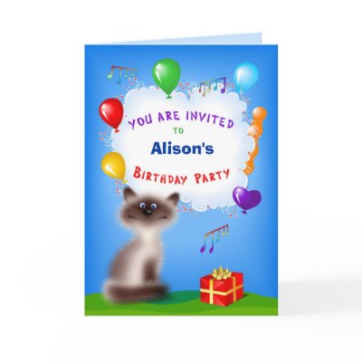 Birthday Party Invitation for Kids by Lidusik