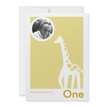 Birthday Party Invitation Gentle Giraffe