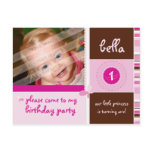 BIRTHDAY PARTY INVITATION :: grace - girl postcards