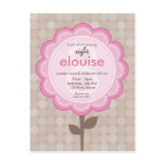 BIRTHDAY PARTY INVITATION :: numbered daisy 4 Postcard