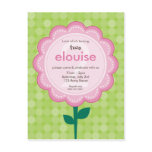 BIRTHDAY PARTY INVITATION :: numbered daisy 5 Postcards