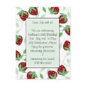 Birthday Party Invitation postcards