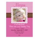 BIRTHDAY PARTY INVITATION :: prettily 2 Post Cards
