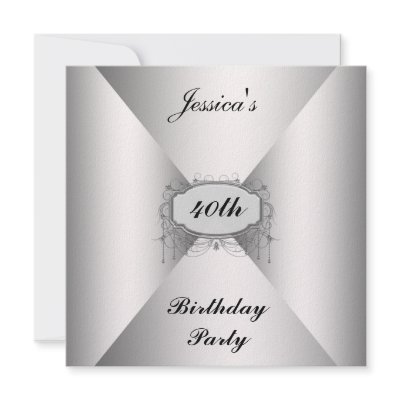 Birthday Party Invitation White envelope by houseart