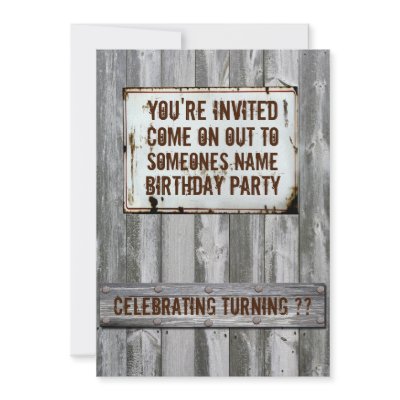 Birthday Party Invitations by JerryLambert