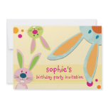 BIRTHDAY PARTY INVITES :: bunny's peeking 1L