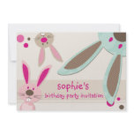 BIRTHDAY PARTY INVITES :: bunny's peeking 3L invitations
