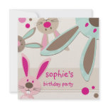 BIRTHDAY PARTY INVITES :: bunny's peeking 3SQ
