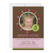 BIRTHDAY PARTY INVITES :: ladybird circle 2P