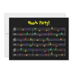 Birthday Party Music Customizable Invitation