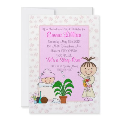 birthday,party,spa,pink,purple,invite,fun,girly by HollyMusolf