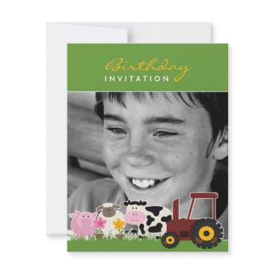 Birthday Photo Farm Card by all_items
