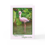 Birthday, Pink Flamingo,  Daughter-in-law