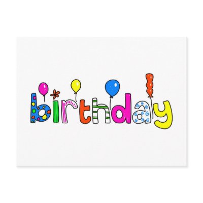 birthday post cards by prawny