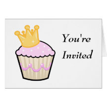 Birthday Princess Cupcake Greeting Card