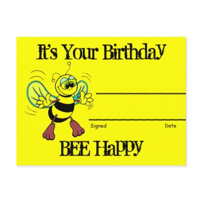Birthday Recognition Award Post Card by malibuitalian