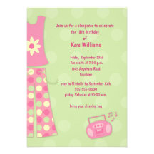 Birthday Sleepover Invitation