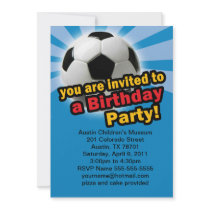 Birthday Soccer Invitation