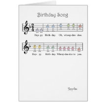 BIRTHDAY SONG GREETING CARD