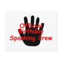 Birthday Spanking Crew postcards