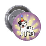 Birthday Staffordshire Bull Terrier Buttons
