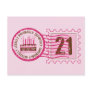 Birthday Stamp 21 Postcard