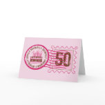 Birthday Stamp 50 Card