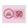 Birthday Stamp 50 Postcard