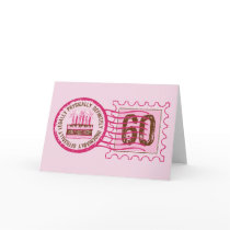 Birthday Stamp 60 Card