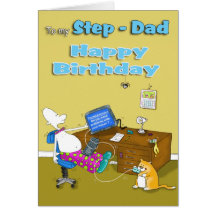birthday step dad card