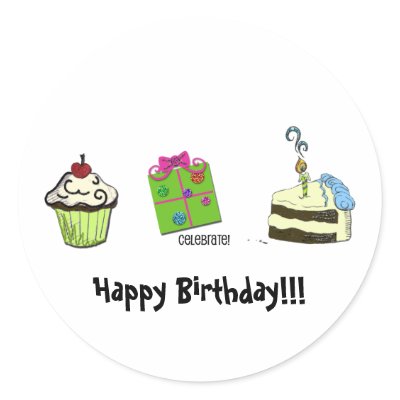 Birthday stickers by ladiebugg137