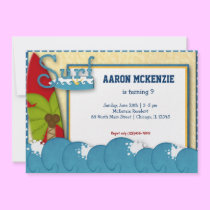 Birthday Surf invitations