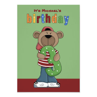 Birthday Teddy 3 Year Old - Photo Birthday Party I 13 Cm X 18 Cm ...