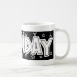 Birthday text coffee mugs