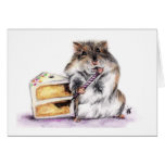 Birthday Time (Hamster) Cards Plain