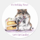 Birthday Time (Hamster) Stickers