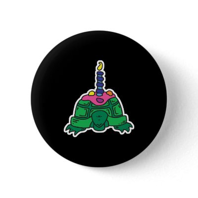 birthday turtle pinback buttons by doonidesignsanimals