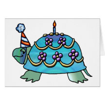 Birthday Turtle Greeting Cards