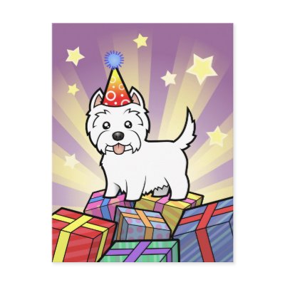 Birthday West Highland White Terrier by CartoonizeMyPet