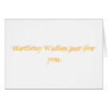 Birthday Wishes Greeting Card