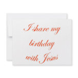 Birthday with Jesus invitations