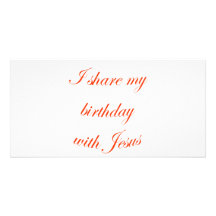 Birthday with Jesus Photo Cards