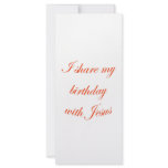 Birthday with Jesus rack cards