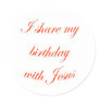 Birthday with Jesus
