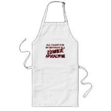 Birthday Zombie Apocalypse Apron