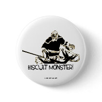 BISCUIT MONSTER! PINBACK BUTTON
