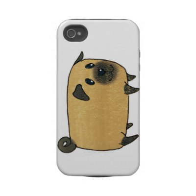 Biscuit Pug Tough Iphone 4 Cases