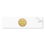 Biscuit with sad face bumper stickers