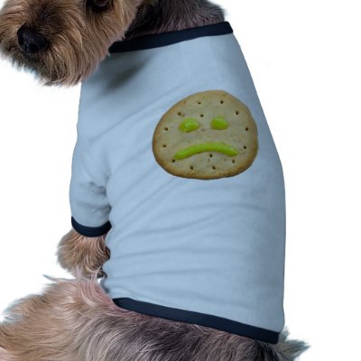 Biscuit with sad face pet clothes by joxxxxjo