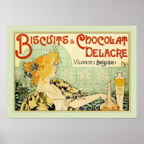 Biscuits & Chocolat Delacre (Sage) Poster